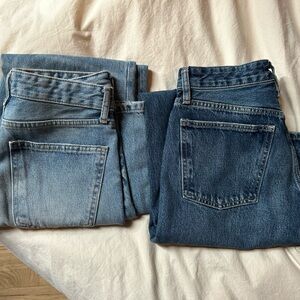 Zara Mid rise baggy jeans